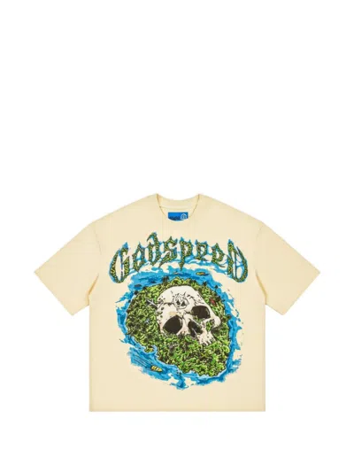 Godspeed Skull Island Graphic-print T-shirt In Neutral
