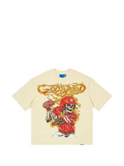 Godspeed Slugger Graphic-print T-shirt In Yellow