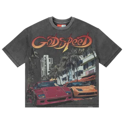 Pre-owned Godspeed South Beach Drive Miami Superrun Tee 'grey' | Men's Size Xxl In Gray