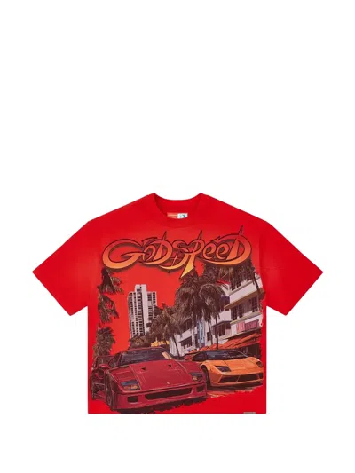 Godspeed South Beach Drive Miami Superrun T-shirt In Red