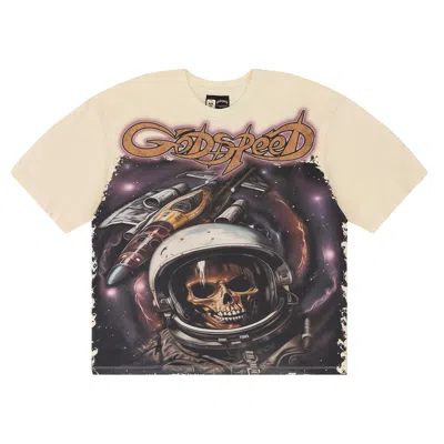 Pre-owned Godspeed Space Traveler T-shirt 'bone' | Cream | Men's Size Xl