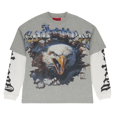 Pre-owned Godspeed Spirit Animal Layered T-shirt 'grey' | Men's Size Xxl