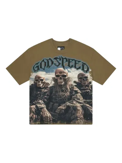 Godspeed Squadron Graphic-print T-shirt In Green