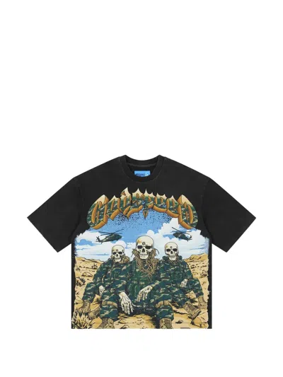 Godspeed Squadron Ng Graphic-print T-shirt In Black