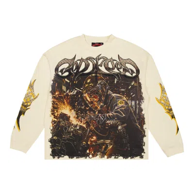 Pre-owned Godspeed Steel Sharpens Steel Long-sleeve T-shirt 'purple' | Men's Size L