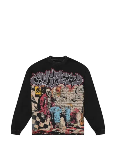 Godspeed Stoner Long-sleeve Sweater In Black