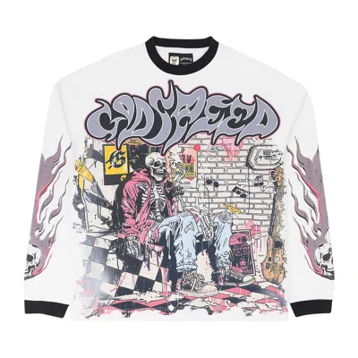 Pre-owned Godspeed Stoner Long-sleeve T-shirt 'white' | Men's Size L