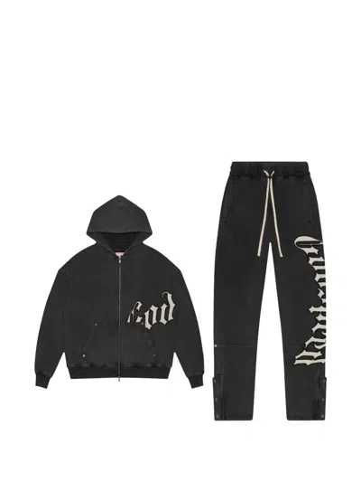 Godspeed Stripe-trim Jersey Tracksuit In Black