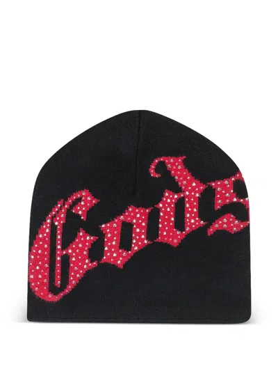 Godspeed Studded Logo Beanie In Black
