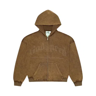 Pre-owned Godspeed Studded Og Logo Hoodie 'brolive Wash' | Green | Men's Size M