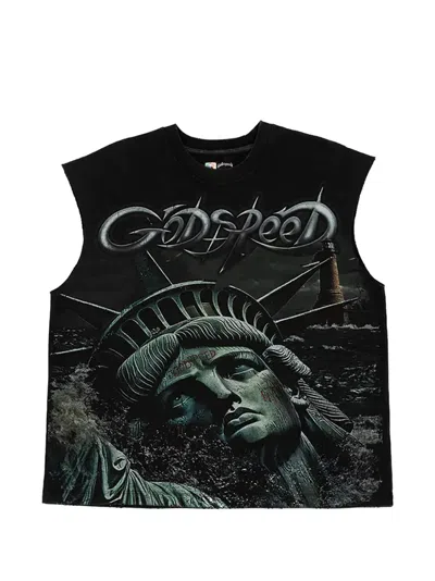 Godspeed Sunken Liberty 2 Sleeveless Top In Black