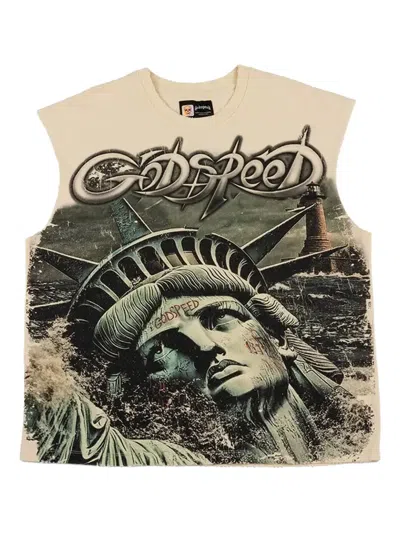 Godspeed Sunken Liberty 2 Sleeveless Vest In Green