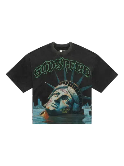 Godspeed Sunken Liberty Printed T-shirt In Multi
