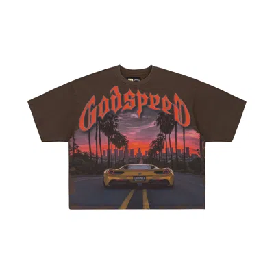 Pre-owned Godspeed Sunset Boulevard T-shirt 'brown' | Men's Size L