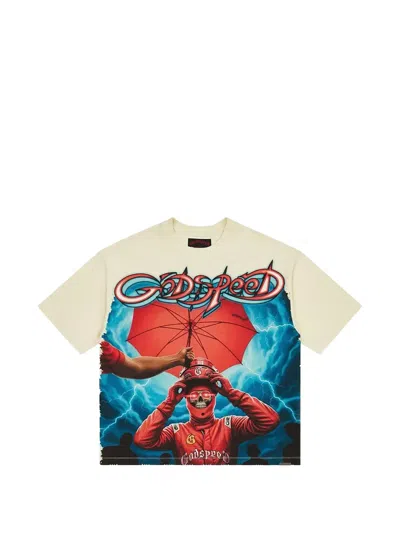 Godspeed Supreme Reign Graphic-print T-shirt In Neutral
