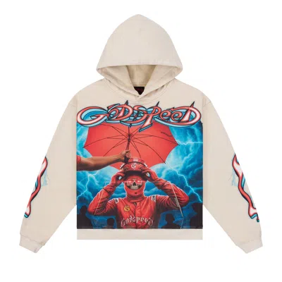 Pre-owned Godspeed Supreme Reign Hoodie 'bone' | White | Men's Size S