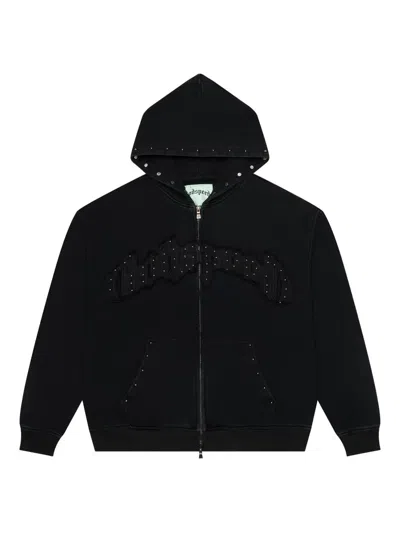 Godspeed Symmetric Studded Hoodie In Black