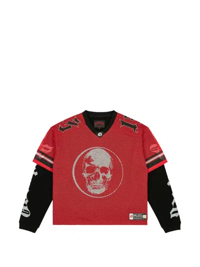 Godspeed Td Layered Sweater In Red