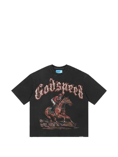 Godspeed Thoroughbred Ii Graphic-print T-shirt In Black