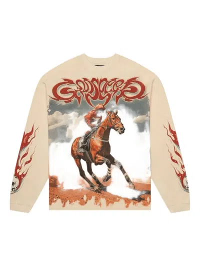 Godspeed Thoroughbred Long-sleeve T-shirt In Neutral