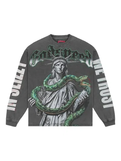 Godspeed Top 5 Slizzy Ls Long-sleeve T-shirt In Gray