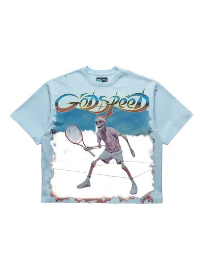 Godspeed Top Spin Graphic T-shirt In Blue