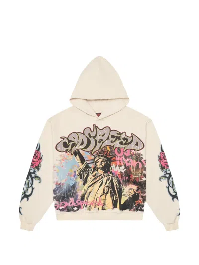 Godspeed Vandal Graphic-print Hoodie In Neutral