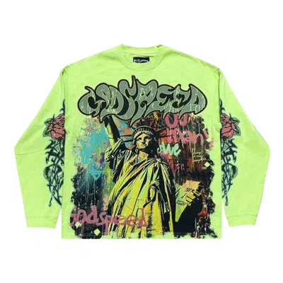 Pre-owned Godspeed Vandal Long-sleeve T-shirt 'volt' | Green | Men's Size Xl