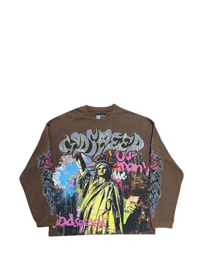 Godspeed Vandal L/s Thermal T-shirt In Brown