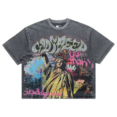 Pre-owned Godspeed Vandal Tee 'grey Wash' | Men's Size Xl