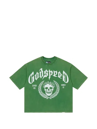 Godspeed 빅터 크레스트 티셔츠 In Green