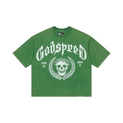 Pre-owned Godspeed Victor Crest T-shirt 'green' | Men's Size L