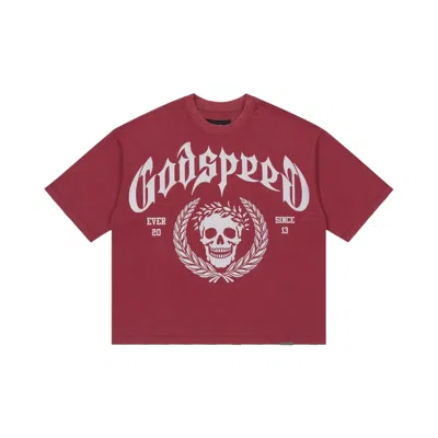 Pre-owned Godspeed Victor Crest T-shirt 'red' | Men's Size S