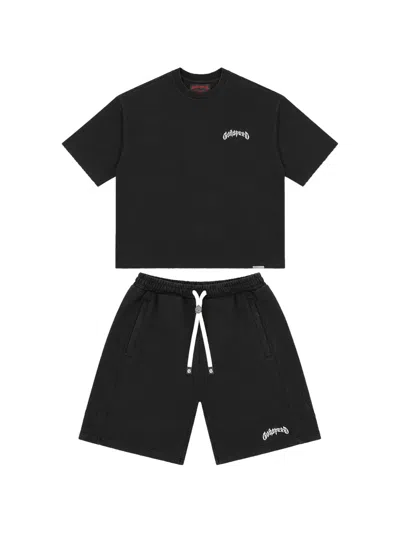 Godspeed Vital Logo-print Shorts Set In Black
