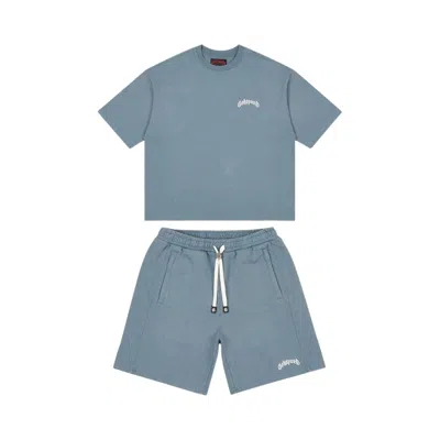 Pre-owned Godspeed Vital Shorts Set 'blue Steel' | Men's Size Xxl
