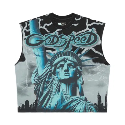 Pre-owned Godspeed Voltage Sleeveless T-shirt 'grey' | Men's Size Xxl