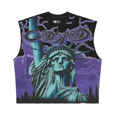 Pre-owned Godspeed Voltage Sleeveless T-shirt 'purple' | Men's Size M