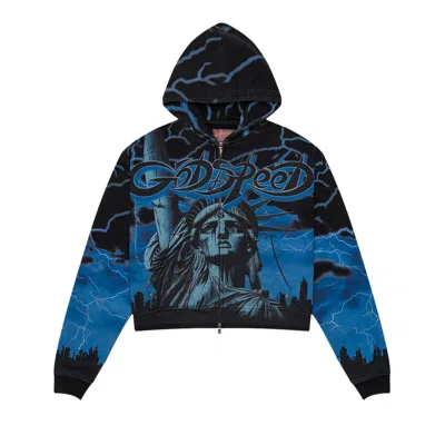 Pre-owned Godspeed Voltage Zip Hoodie 'blue' | Men's Size S