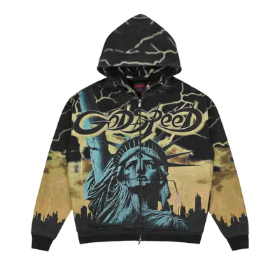 Pre-owned Godspeed Voltage Zip Hoodie V2 'yellow' | Men's Size Xs