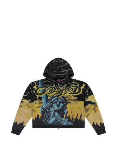 Godspeed Voltage Zip-up Hoodie In Black