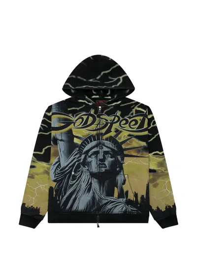 Godspeed Voltage Zip-up Hoodie In Multi