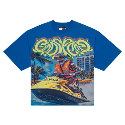 Pre-owned Godspeed Wave Runner 'royal Wash' | Multi-color | Men's Size S