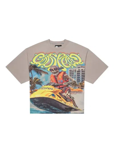 Godspeed Wave Runner Short-sleeve T-shirt In Brown