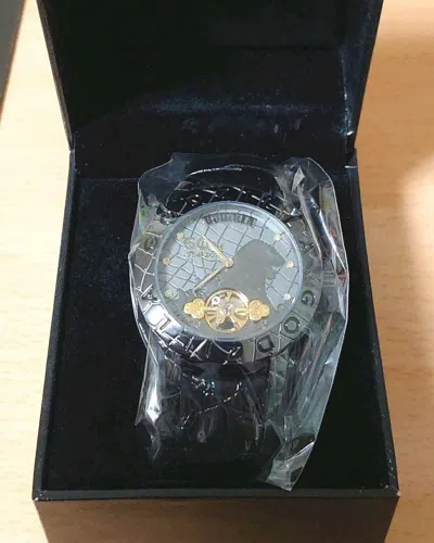 Pre-owned Godzilla [  60th Anniversary Watch ] Black 1954 Limited Leather Band Japan