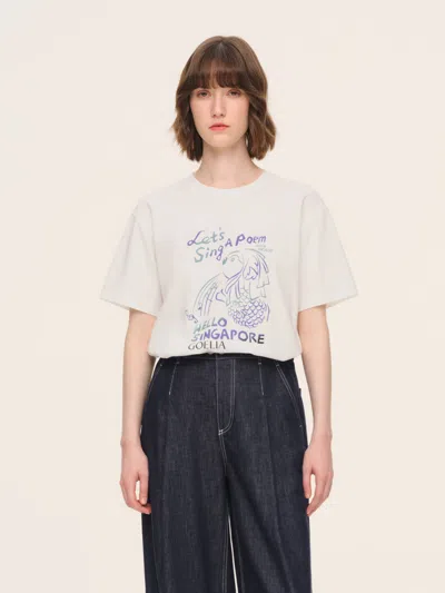 Goelia 100% Cotton Heady Print Unisex T-shirt In Multi