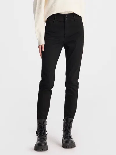 Goelia Black High-waist Sheath Jeans