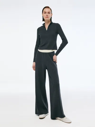 Goelia Cashmere Blend Mock Layered Knit Top And Pants Two-piece Set In Multi