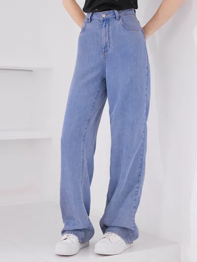 Goelia Denim Blue Full-length Jeans