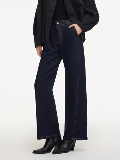 Goelia Denim Stretch Adjustable Waist Women Jeans With Detachable Down Liner In Multi