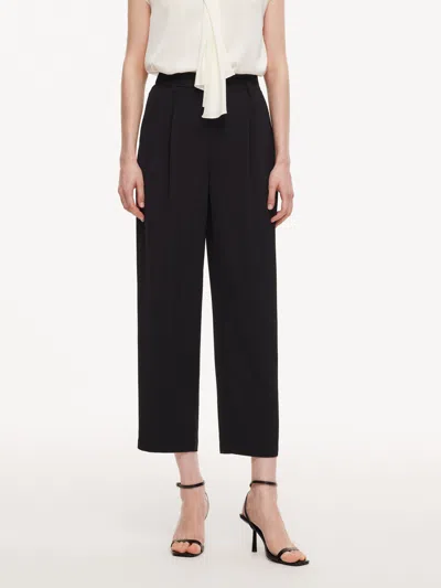Goelia Four-way Stretch Women Tapered Cropped Pants In Black